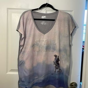 Star Wars Vintage ladies V-Neck Tee. Disney Inspired. Check out the details New